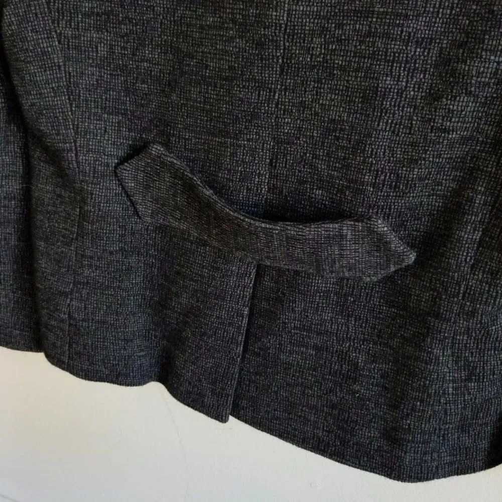 Robert Rodriguez Wool Jacket Gray Business Workwear Plaid Office Size 8